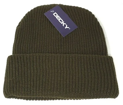 DECKY Gorra Calavera Puño Gorro Puño Sombrero Oliva Nuevo con Etiquetas Foto 1 de 4