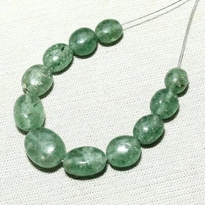 11 cuentas de cuarzo fresa natural piedras preciosas sueltas 18,35 quilates tamaño 6x5 mm a 9x8 mm - Imagen 1 de 6