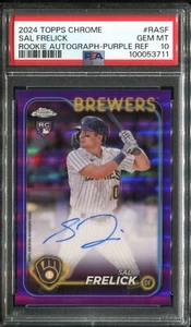 PSA 10 2024 Topps Cromo Autógrafo Púrpura Refractor Sal Frelick RC/250 Pop15 - Imagen 1 de 2