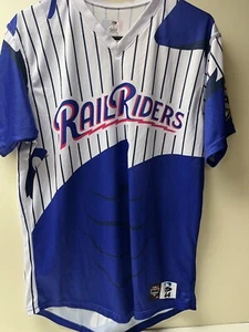 Yankees Jorbit Vivas 2024 Game Used Worn Auto Railriders Jersey TOP PROSPECT #17 - Picture 1 of 5