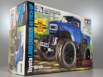 New Tamiya 1/12 RC Toyota Land Cruiser 40 Pick-Up (Red Painted Body) w/ESC GF-01 - Image 1 of 4