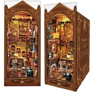 Bücherecke Kit, Magic Store Puppenhaus Bücherecke Bücherregal Einsatz Dekor Gasse DI... - Bild 1 von 6