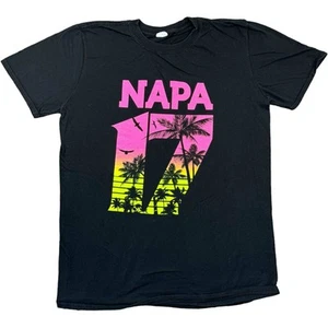 Napa T Shirt Black Medium Ayia Napa Graphic Holiday Tourist Tee Gildan Tee M - Picture 1 of 12