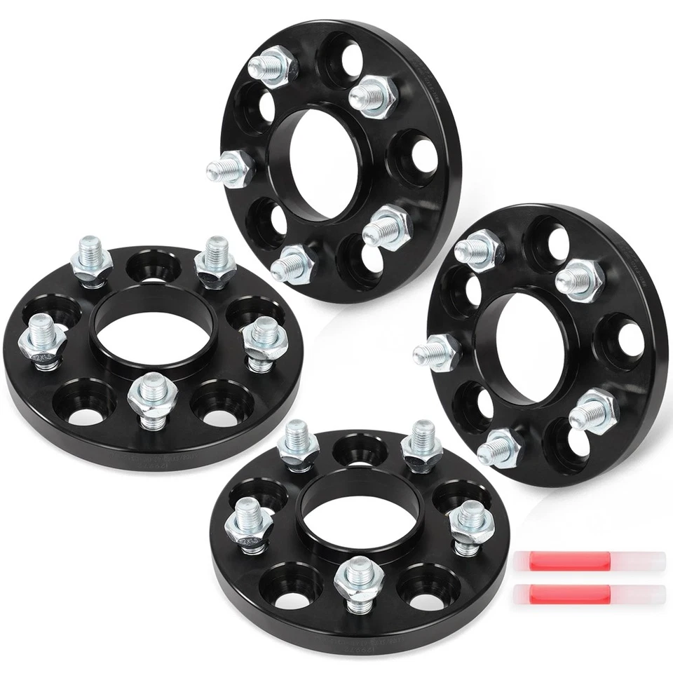 4 Pcs 12x1.5 15mm Hub Centric Wheel Spacers 5x108 For 2013-2020 Ford Fusion - Image 1 of 4