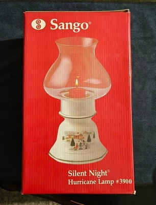 Винтажная Sango Тихая Ночь Ураган Свеча Лампа в Коробке + Свеча Янки Обет - Изображение 1 из 4