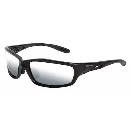 Crossfire 263 Infinity, Safety Glasses, Anti-Scratch, Gray Mirror Lens, Black - Image 1 of 1
