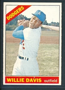 1966 Topps #535 Willie Davis High # SP, Dodgers LOOKS EX ~ POOR (Pinhole) - Bild 1 von 2