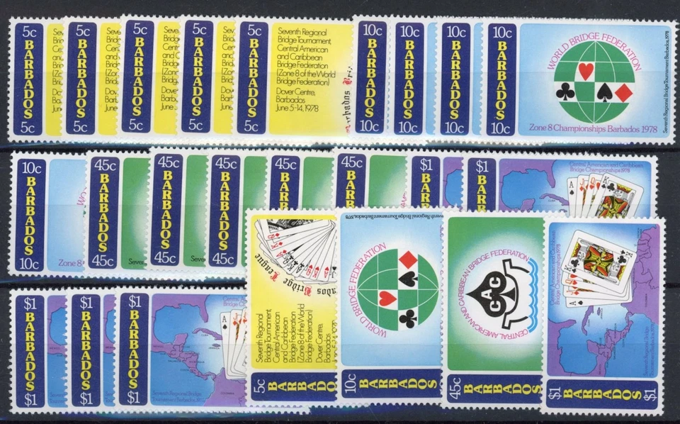 [82.747] Barbados 1978: 6x Buen conjunto de estampillas MNH muy finas Foto 1 de 1