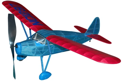 25" Fairchild 24 Laser Cut Balsa Wood Flying Model Airplane Guillow's GUI-701 - Image 1 of 4