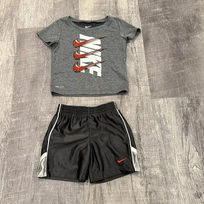 Practically New! Nike Dri-Fit  Boys 18 Months 24 Months Outfit Shirt And Shorts - Image 1 of 4