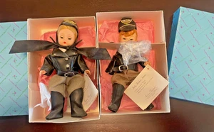 Madame Alexander Harley Davidson Billy & Wendy Dolls 8” Plus display bike & sign - Picture 1 of 10