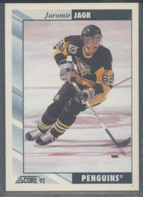 1992-93 Score  #113 Jaromir Jagr Pittsburgh Penguins Hall-of-Fame - Image 1 of 2