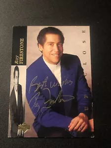 1994 Upper Deck Up Close Roy Firestone AUTO - Picture 1 of 3