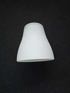 Lampenschirm E14 Konisch Ersatz Glas weiß matt Lampenglas Ø75mm Höhe Fassun 30mm - Bild 1 von 5