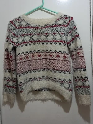 Saltador de Navidad cherokee Reino Unido 9-10 años, Pit to Pit 17 pulgadas, hombro con dobladillo 22 pulgadas Foto 1 de 4