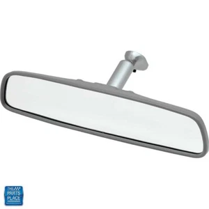 1970-81 GM Cars Interior Rearview Mirror 10" Stainless Back Gray Trim Day/Night - Picture 1 of 4