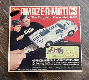 VTG 1969 Hasbro Amaze-A-Matics Mark IV Ford Car Toy with Box #5865 Parts As Is