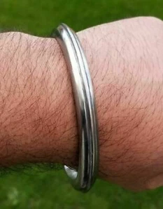 Brazalete Sarbloh Smooth Kara borde redondo Sikh Singh Kaur Punjabi Khalsa Kada i1 - Imagen 1 de 10