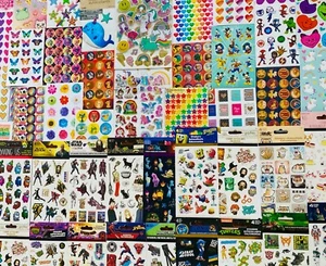 10 Sheets, Wholesale Sticker Lot Cute Animal Inspirational Retro Holiday Season - Picture 1 of 24