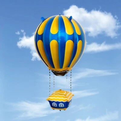 Huge Hot Air Balloon Foil Balloon Birthday Party Decoration Helium/Air Self Seal - Image 1 of 4