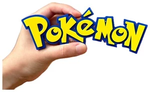 Decorative Pokemon  logo Sign Display ( Pikachu , pokeball  Large 25cm X 9cm Pop - Picture 1 of 4