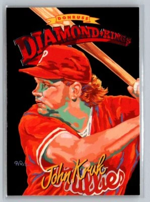 1994 Donruss #DK-9 John Kruk Diamond Kings - Image 1 of 2
