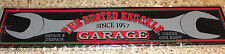 THE BUSTED KNUCKLE GARAGE SINCE 1957 BAR BEVERAGE MAT 19"L x 4"W RUBBER