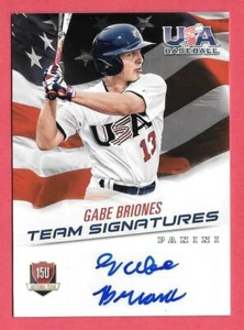 2015 Gabe Briones Panini USA Baseball Rookie Auto 223/299 - Picture 1 of 1