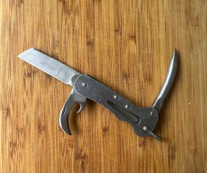 VTG. Joseph Rodgers Navy / Sailors Riggers Knife - Sheffield England * Stainless - Picture 1 of 6