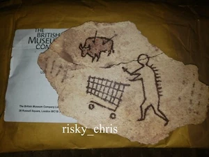 Banksy Peckham Rock Holz Postkarte Street Art British Museum Schädlingsbekämpfung - Bild 1 von 3