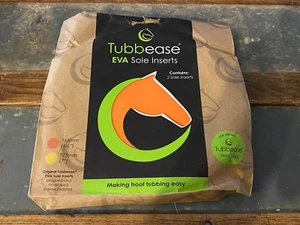 New Tubbease EVA Sole Insert Pack Of 2 Orange 165mm / 6.5" Hoof Pain Relief - Picture 1 of 2
