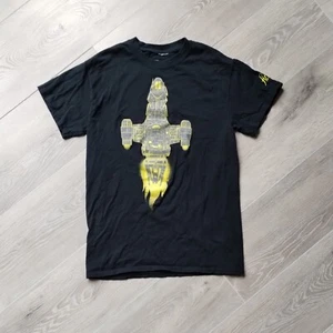 Firefly Shirt Mens S Black Short Sleeve T Cotton Crew Spaceship Sci Fi 2000s - Picture 1 of 11