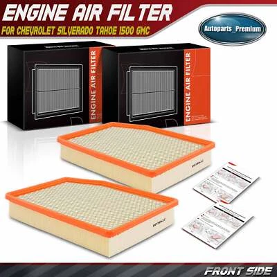 2 件发动机空气过滤器适用于雪佛兰索罗德 Tahoe 1500 GMC Sierra 1500 凯迪拉克 — 第 1/4 张图片