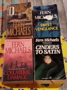 FERN MICHAELS  - LOT OF 4 PAPERBACK BOOKS -SEE PHOTOS FOR TITLES - Picture 1 of 2