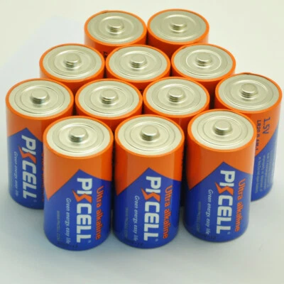 12Pcs Size D Batteries 1.5V LR20 AM1 MN1300 E95 Cell Alkaline for portable radio - Image 1 of 4