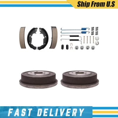 Compatível com 2006 Pontiac Torrent tambores traseiros sapatas de freio e ferragens kit de mola - Imagem 1 de 4
