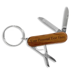 Personalized Custom Engraved Pocket Knife Multi Tool Great Gift Dad Groomsman - Picture 1 of 3