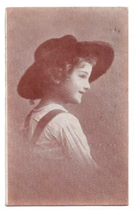 Bambina con cappello a falda larga - 1917 - Picture 1 of 2