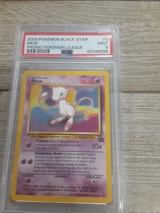 Graded PSA 9 2000 POKEMON BLACK STAR MEW PROMO POKEMON LEAGUE - Bild 1 von 2