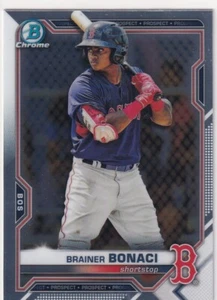 2021 BOWMAN CHROME PROSPECTS RC BRAINER BONACI BOSTON RED SOX ROOKIE MLB #1318 - Picture 1 of 1
