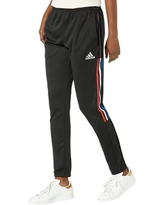 Adidas Women's Tiro Pants Black/White/Vivid Red L NEW $45 HK7595 - Picture 1 of 5