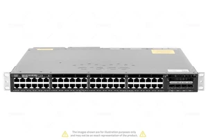 Cisco WS-C3650-48FQ-L 48x RJ-45 1Gb 4x SFP+ 10Gb Power over Ethernet Switch - Picture 1 of 9