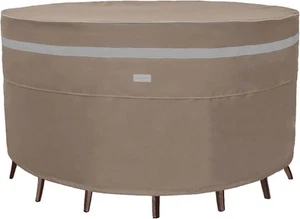Heavy Duty Waterproof Patio Furniture Covers Fade Resistant Round Outdoor Table - Picture 1 of 7