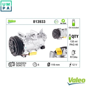COMPRESSOR AIR CONDITIONING 813933 FOR PEUGEOT PARTNER/Box/Body/MPV/TEPEE 207 - Picture 1 of 10