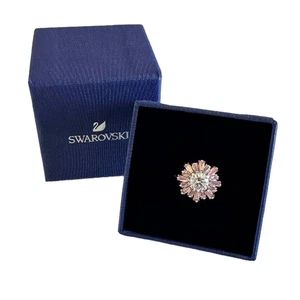 Swarovski Sunshine ring Mixed cuts, Sun, Pink, Rhodium plated 52/ 6 - Picture 1 of 9
