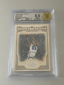 2008 Donruss Threads Court Kings Derrick Rose Auto /25 RC Rookie BGS 8.5/10 - Picture 1 of 2