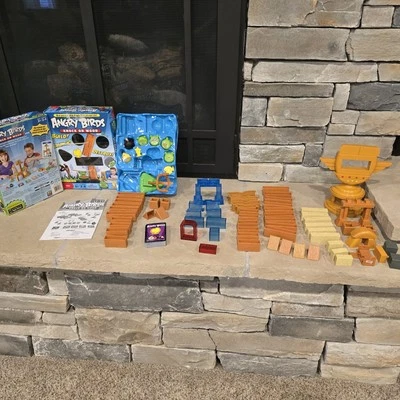 Angry Birds Knock on Wood Game - 2010 Mattel Massive Lot Several Sets. 81 Pieces - Image 1 of 4