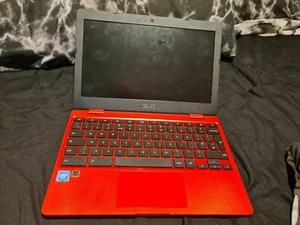 ASUS C223 11.6" Chromebook - Intel® Celeron®, 32 GB eMMC, Red - Afbeelding 1 van 4