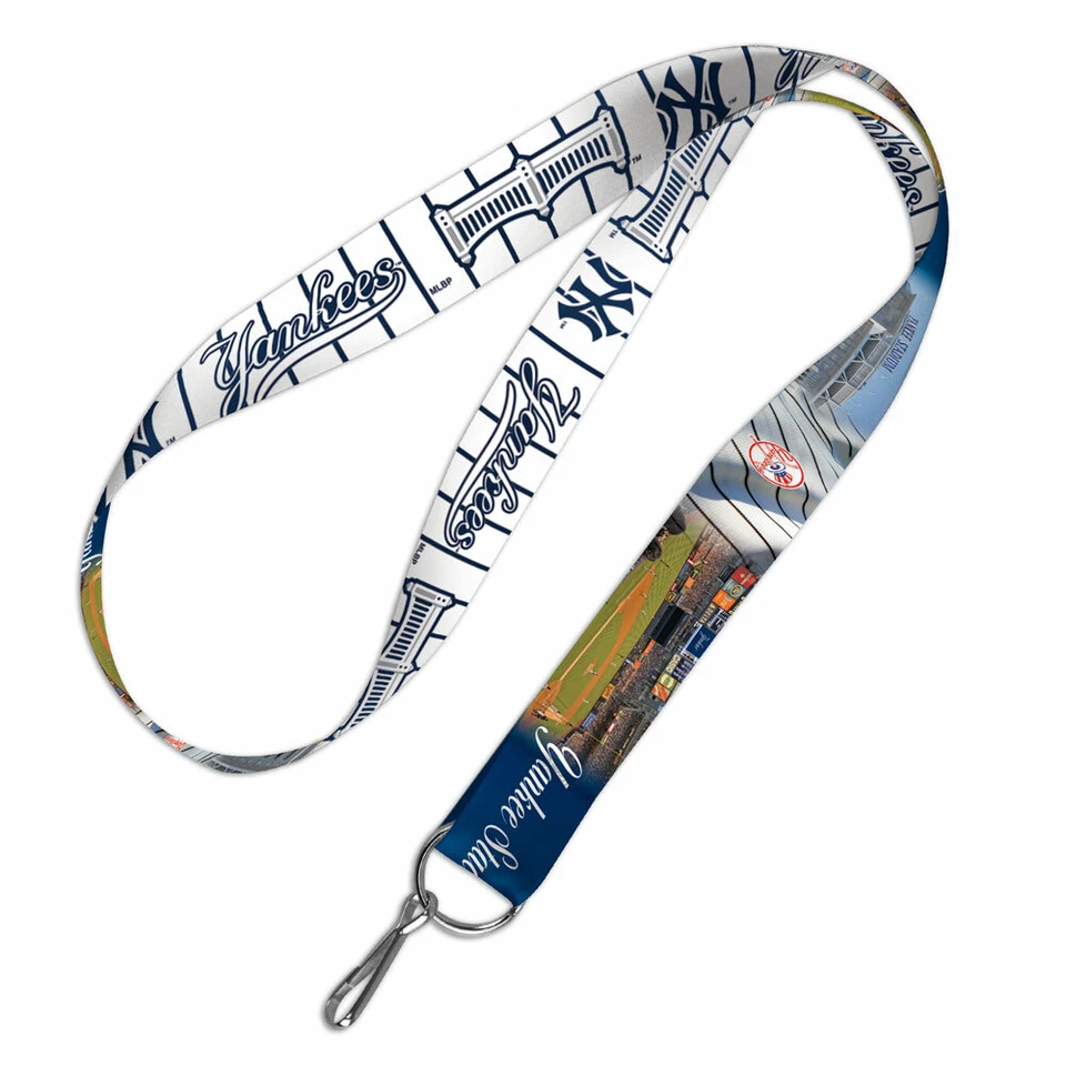 NEW YORK YANKEES LANYARD KEY CHAIN 1" WIDTH 20" LENGTH MLB LICENSED USA SELLER - Image 1 of 1