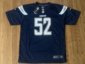 Neu authentisches Nike Youth XL Khalil Mack marineblau Ladegeräte Trikot. Passt wie Erwachsene SM - Bild 1 von 7